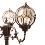 Светильник НТУ-3х60w столб Е27 IP44 черное золото