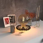 Лампа светодиодная Black LED Filament G120 Flexible E27 6W Golden 360lm 2400К | 158802008 | Gauss