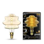 Лампа светодиодная Led Vintage Filament Flexible BD180 8W 560lm E27 180*250mm Golden 2400K 1/4 | 161802008 | Gauss