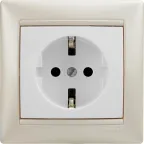 VALENA Розетка с заземлением в рамку белая