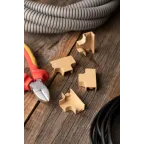 Угол T-образный (15х10) (4 шт) Plast PROxima под светлое дерево