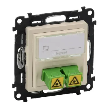 Valena LIFE Сл.кость Оптическая розетка для подключ оптоволок каб. SC/APC с лиц. пан. | 753230 | Legrand