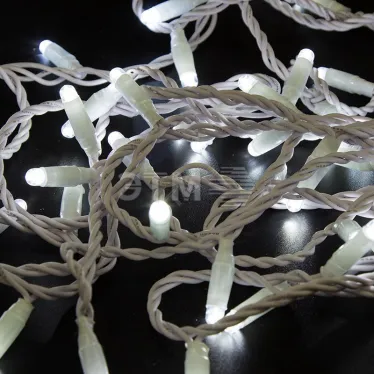 Гирлянда Нить 10м, с эффектом мерцания, белый ПВХ, 24В, цвет: Белый | 305-235 | NEON-NIGHT