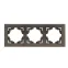 Валенсия Рамка 3-местная графит