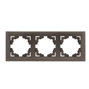 Валенсия Рамка 3-местная графит