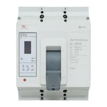 Выключатель автоматический AV POWER-5/3 1250А 70kA ETU6.0 AVERES