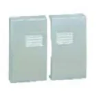 Клавиша двойная для выключателя с подсветкой, S44A, алюминий