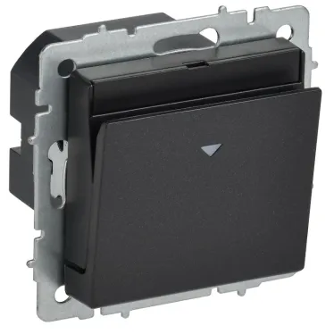 BRITE Выключатель карточный 30А ВС10-1-8-БрЧ черный IEK