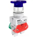 Кнопка AELA 22мм грибовидная синяя неон 220В ВK-22 D