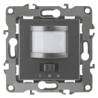 12-4103-12 Электроустановка ЭРА Датчик движения 2-проводной, 180-240В, 200Вт, IP20, Эра12, графит | Б0031257 | ЭРА