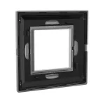 Рамка из металла, ''Avanti'', светло-серебристая, 2 модуля