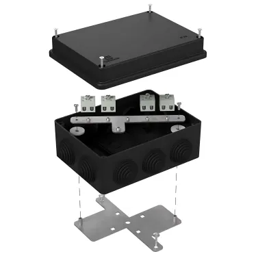 Коробка огнестойкая для кабель-канала 40-0460-FR16.0-4 Е15-Е120 RAL1001 85х85х45 (44 шт/кор)