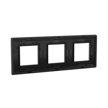 Рамка из алюминия, ''Avanti'', черная, 6 модулей