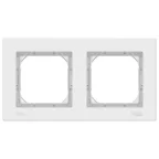 Рамка двухпостовая ATLASDESIGN AQUA IP44 белый