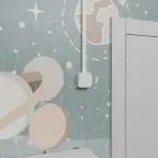 Quteo Выключатель двухклавишный наружный белый 10А