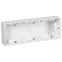 15 Коробка для наружного монтажа на 3 поста белый