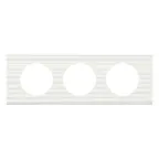 Рамка, трехпостовая, Corian белый рельеф