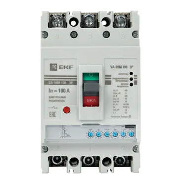 Выключатель автоматический ВА-99М 100/100А 3P 50кА с электронным расцепителем PROxima