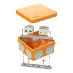 Коробка огнестойкая для о/п двухкомпонентная 60-0210-FR10.0-4 Е15-Е120 80х80х40