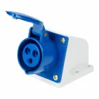 Розетка 113 стационарная 2Р+РЕ 16А 220В IP44, REXANT