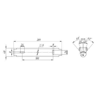 Светильник светодиодный HB LED 100 D60 5000K G3