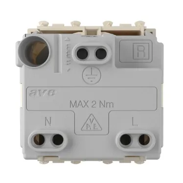 Avanti Розетка ''Ванильная дымка'', 2P+E, с защитными шторками, 2 модульная