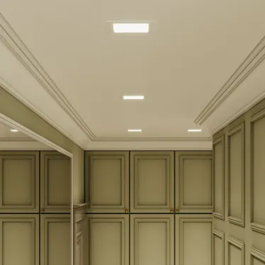 Светильник светодиодный ДВО 9 Вт 660 лм 4000К AC 220В IP20 квадрат 145х145х22мм монт разм 155х155мм Алюминий тонкий Slim Gauss