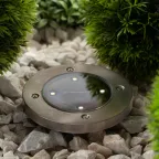 Садовый светильник на солнечной батарее, сталь, пластик 13 см ERAST040-08