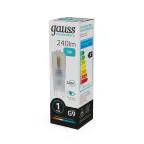 Лампа светодиодная Elementary G9 AC220-240V 3W 240lm 4100K пластик LED 1/10/200 | 14923 | Gauss