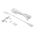 Светильник светодиодный ДПО-16w 4000К 1400Лм пластик Т5 IP20 с выключателем и сетевым шнуром