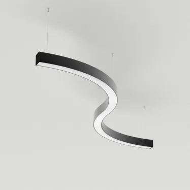Светильник SP-LINE-HANG ARC-S3535-D1500-124W Warm3000 (BLACK, 230V) (, Металл)