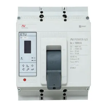 Выключатель автоматический AV POWER-5/3 1000А 70kA ETU6.2 AVERES