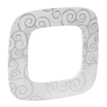 Valena ALLURE Рамка 1 пост Нарцисс хром универсальная