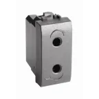 BRAVA Розетка без заземления черная