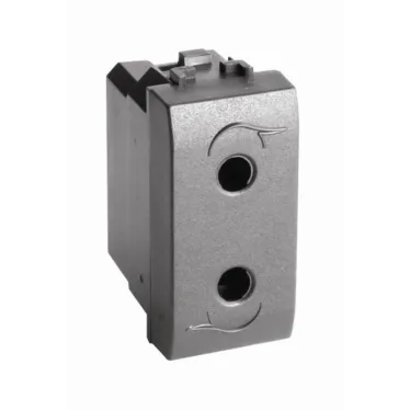 BRAVA Розетка без заземления черная