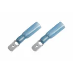 Клемма плоская изолир термоусаживаемая РПи-п-т 2.5-(6.3) РпИп-т 2-7-0,8 штекер 6.35 мм 1.5-2.5, REXANT