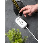 Удлинитель 'Эксперт' 2 гнезда 2 метра 10А/2.2кВт без заземления ПВС 2х0.75 PROxima