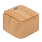 Выключатель 1-клавишный ОП Минск 10А с индикатором светлое дерево