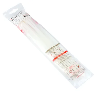 Хомут P6.6 стандартный белый 4.8x300 (100шт) FlexLock PROxima