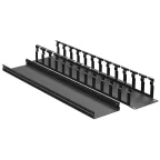 Органайзер кабельный с крышкой 2U, глубина 60 мм, для 19'' IT-корпусов ДКС серии STI/CQE, RAL9005