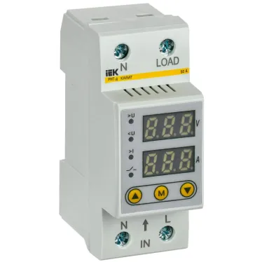 Реле напряжения и тока РНТ-д однофазное 36мм 50А