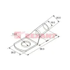 Наконечник ТМЛ 150-12-19 (150 кв мм - 12 мм) ГОСТ 7386-80 (в упак. 2 шт.), REXANT