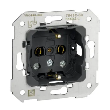 Розетка 2P+E Schuko, 16А 250В, винтовой зажим, S82,82N, 88, механизм