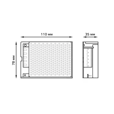 Блок питания для светодиодной ленты LED STRIP PS 60W 12V IP20 | 202003060 | Gauss