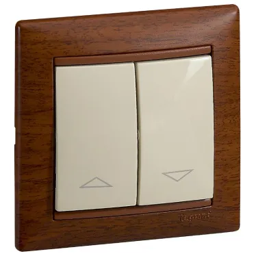 Рамка VALENA 1 пост тонированное дерево