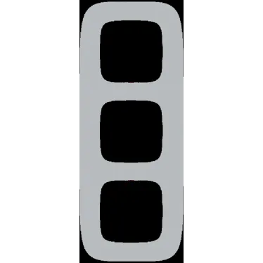 Valena ALLURE Рамка 3 поста алюминий универсальная