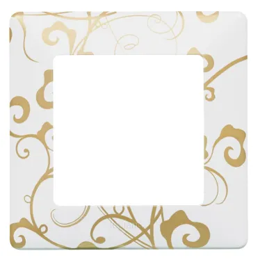 Valena LIFE Рамка 1 пост Ампир белый универсальная