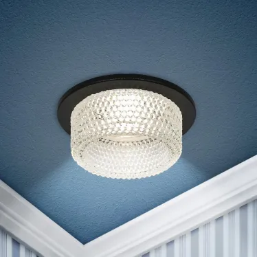 Встраиваемый светильник декоративный DK109 BK/CL MR16 GU5.3 черный прозрачный