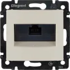 VALENA Розетка компьютерная RJ45х1 категория 5е в рамку слоновая кость