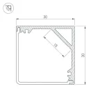 Профиль SL-KANT-H30-2000 ANOD (ARL, Алюминий)